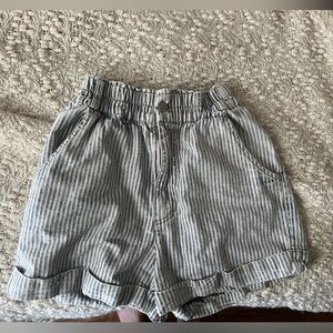 BDG striped light blue/pink shorts